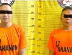Bergumul Dengan Petugas, Dua Bandar Narkoba Digelandang Ke Polres Binjai