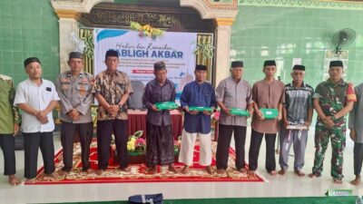 Kompak! TNI-Polri Bersinergi Amankan Tabligh Akbar di Mesjid Nurul Qamar