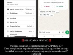 Waspada Penipuan! Nama Kasat Reskrim Polres Takalar Dicatut