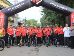 Semarak Hari Bhayangkara ke-79: Ribuan Peserta Meriahkan Fun Bike Polres Takalar