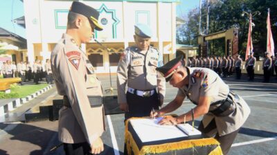 Kapolres Takalar Pimpin Sertijab Kapolsek Mapsu, Tekankan Profesionalisme dan Sinergitas di Wilayah