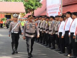 Polres Binjai Menggelar Apel Gelar Pasukan Operasi Patuh Toba 2025