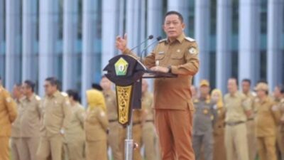 WAGUB SULTRA : Pimpin Apel Gabungan Ingatkan Disiplin (ASN).