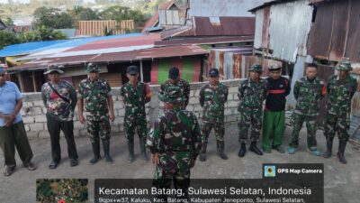 TNI Bangun Rumah Layak Huni untuk Serma (Purn) Mustari Baso