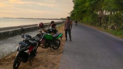 KRYD Polsek marbo gelar patroli rutin antisipasi balapan liar di sepanjang tanggul Topejawa