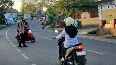 Polsek Polut Gelar Commander Wish, Pastikan Kelancaran Arus Lalu Lintas di Palleko