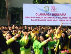 Polda Sulsel Gelar Olahraga Bersama dalam Rangka HKGB ke-73 Tahun 2025