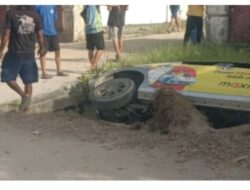 Kecelakaan Tunggal di Jalan Malik Raya, Sopir Diduga Mengantuk