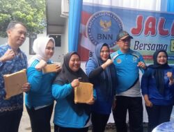 BNN Kota Binjai Melaksanakan Kegiatan Jalan Santai Bersama Anggota DPRD SUMUT Dr.Hj Meriahta Sitepu 