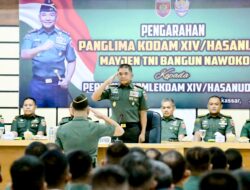 Pangdam XIV/Hsn Gaungkan Semangat Integritas dan Kebanggaan Prajurit Komlekdam