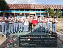 Kasat Lantas Polres Takalar Pimpin Police Goes To School, Ajak Pelajar Jadi Pelopor Keselamatan Berlalu Lintas