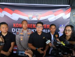 Ditreskrimum Polda Sulsel Gelar Konferensi Pers Pengungkapan Tindak Pidana Pencurian Kendaraan Bermotor