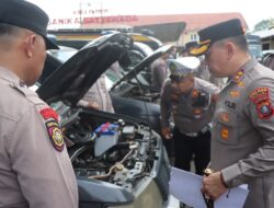 Kapolres Binjai Cek Kesiapan Kendaraan Dinas Menjelang Operasi Ketupat Toba 2026