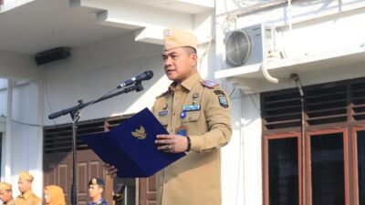 Pimpin Apel Gabungan, Sekdako Binjai : Chairin F. Simanjuntak, S.Sos., M.M., Kesiapsiagaan dan Respons Cepat Kunci Penanggulangan Bencana