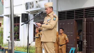 Jadi Pembina Dalam Apel Gabungan, Sekdako Binjai Soroti Harmoni Sosial dan Disiplin Aparatur