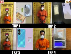 Pencapaian Satres Narkoba Dalam Sepekan, 6 (enam) Pengedar Narkoba diringkus Polres Binjai