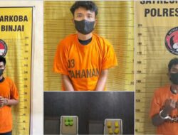 3 Pria Pengedar Narkoba Diamankan Satres Narkoba Polres Binjai Dari TKP Berbeda