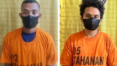 2 Pria Pengedar Narkoba Diringkus Satres Narkoba Polres Binjai Saat Berjualan