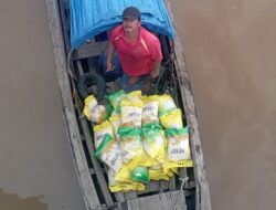 PTPN IV Unit Lagan Serahkan CSR 40 Karung Beras untuk Warga Desa Sei Tawar