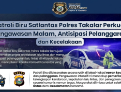 Patroli Biru Satlantas Polres Takalar Perkuat Pengawasan Malam, Antisipasi Pelanggaran dan Kecelakaan