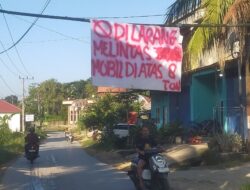Diduga Dipasang Warga, Rambu Larangan Kendaraan di Atas 8 Ton Muncul di Jalan Konggoasa
