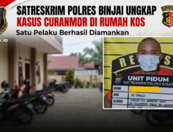 Satreskrim Polres Binjai Ungkap Kasus Curanmor di Rumah Kos, Satu Pelaku Berhasil Diamankan