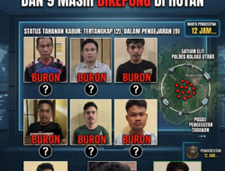 11 Tahanan Polres Kolaka Utara Kabur Pakai Selang, 2 Tertangkap dan 9 Masih Dikepung di Hutan