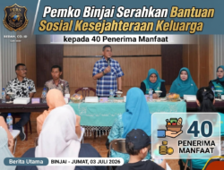 Pemko Binjai Serahkan Bantuan Sosial Kesejahteraan Keluarga kepada 40 Penerima Manfaat