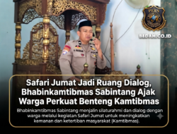 Safari Jumat Jadi Ruang Dialog, Bhabinkamtibmas Sabintang Ajak Warga Perkuat Benteng Kamtibmas