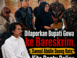 Dilaporkan Bupati Gowa ke Bareskrim, Saenal Abidin Daeng Rate: Kita Bantu Beliau Membuktikan