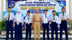 Kepala Sekolah SMP Negeri 1 Binjai : Drs. Sofyan, M.Pd Berikan Apresiasi kepada Enam Atlet Berprestasi Peraih Juara SNTC 2026