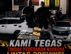 KANIT NARKOBA POLRESTA GORONTALO UTARA- KAMI TEGAS TINDAK PEREDARAN NARKOBA LINTAS PROVINSI, SETIAP PELANGGAR AKAN DIJERAT HUKUM YANG BERLAKU   