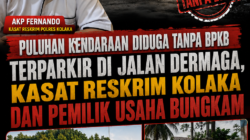 Puluhan Kendaraan Diduga Tanpa BPKB Terparkir di Jalan Dermaga, Kasat Reskrim Kolaka dan Pemilik Usaha Bungkam