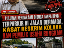 Puluhan Kendaraan Diduga Tanpa BPKB Terparkir di Jalan Dermaga, Kasat Reskrim Kolaka dan Pemilik Usaha Bungkam