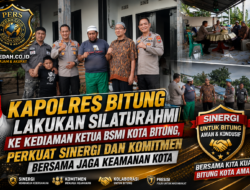 KAPOLRES BITUNG LAKUKAN SILATURAHMI KE KEDIAMAN KETUA BSMI KOTA BITUNG, PERKUAT SINERGI DAN KOMITMEN BERSAMA JAGA KEAMANAN KOTA