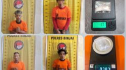 Kurun Waktu Tiga Hari, Satres Narkoba Polres Binjai Tangkap Lima Terduga Bandar Narkoba
