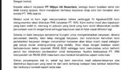 Belum Ada Kepastian RKAB ESDM, PT WIN Rumahkan Sejumlah Karyawan di Konawe Selatan