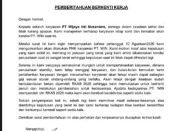 Belum Ada Kepastian RKAB ESDM, PT WIN Rumahkan Sejumlah Karyawan di Konawe Selatan