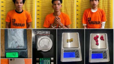 Dalam Dua Hari, Tiga Pria Diciduk Satresnarkoba Polres Binjai Saat Edarkan Narkoba