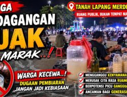 Diduga Perdagangan Tuak Marak di Tanah Lapang Merdeka Binjai, Warga Soroti Dugaan Pembiaran