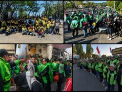 RIBUAN DRIVER OJOL MAKASSAR DARI TIGA APLIKATOR SUKSESKAN PAWAI MERDEKA & AKSI SOSIAL MERIAHKAN HUT RI KE-81