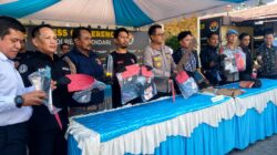 Polresta Kendari Amankan Pelajar Bawa Busur Saat Tawuran di Jalan Ahmad Yani