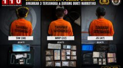 Tiga Hari Beruntun, Polres Binjai Tangkap Pendedar Narkoba Tiga Orang Pria