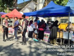 Perintis Presisi Samapta Polres Takalar Hadir di Tengah Car Free Day, Jaga Situasi Tetap Kondusif