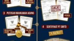 ARSIP PUTUSAN MAHKAMAH AGUNG DAN BUKU TANAH NEGARA UNGKAP DUGAAN CACAT HURUF HUKUM SHGB NO. 00002 PT GMTD DI ATAS TANAH ADAT AHLI WARIS TAMANGGONG DAENG LIRA