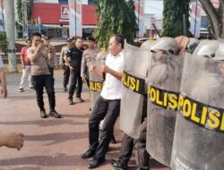 Antisipasi Unras Ricuh, Polres Poso Gembleng Personel Teknik Pengendalian Massa