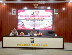 Polres Takalar Terima Tim Bidkum Polda Sulsel, Personel Diperkuat Pemahaman Aturan Hukum Terbaru