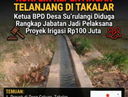 Konflik Kepentingan Telanjang di Takalar: Ketua BPD Desa Su’rulangi Diduga Rangkap Jabatan Jadi Pelaksana Proyek Irigasi Rp100 Juta