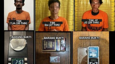 Kapolres Binjai Tegaskan Komitmen Berantas Narkoba, Tiga Pengedar Diamankan dengan 6,82 Gram Sabu