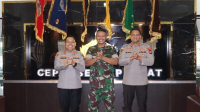 Kapolres Binjai dan Kapolres Langkat Berikan Surprise HUT TNI ke-81, Perkuat Sinergitas TNI-Polri